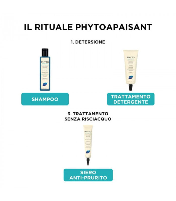 Phyto Apaisant超舒緩清潔護理125ml強效舒緩敏感頭皮護理適合超敏感及痕癢頭皮